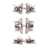 Vestsluiting | vlinder Icarus | zilver | met haak en oog Vestsluiting VLINDER - ICARUS - ZILVER